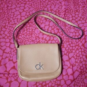 Calvin Klein Beige Crossbody Bag